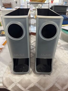 Keurig Silver and Black Pod Dispensers - Pair